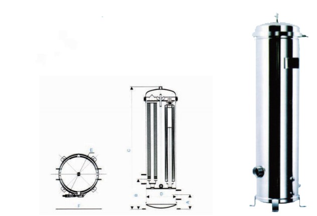 抱箍支腿式过滤器