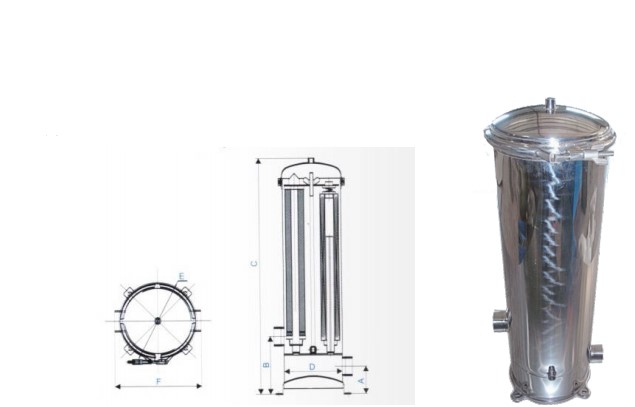 抱箍平底式过滤器