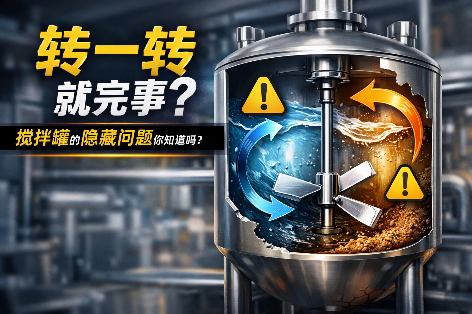 搅拌罐出问题，不只是转速｜最常忽略的选型逻辑